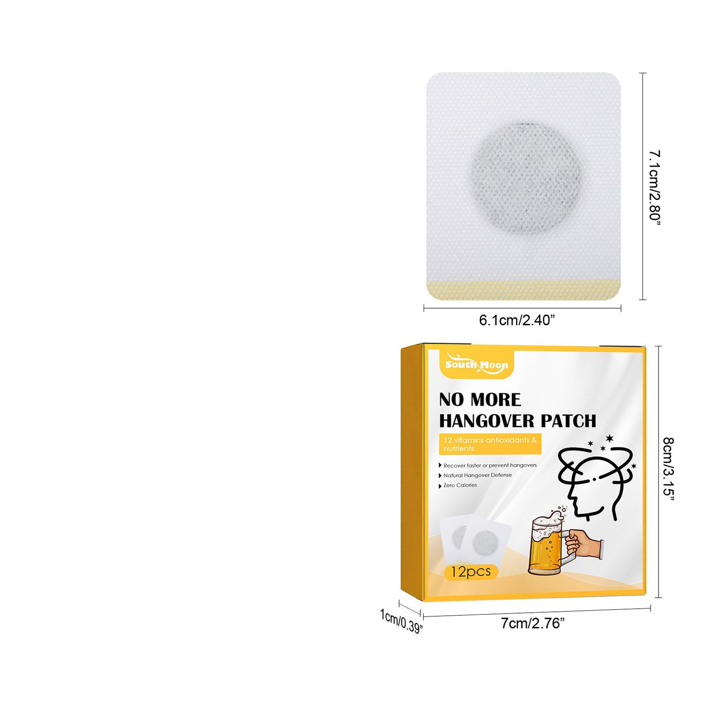 After-Party Hangover Patches, 12pcs